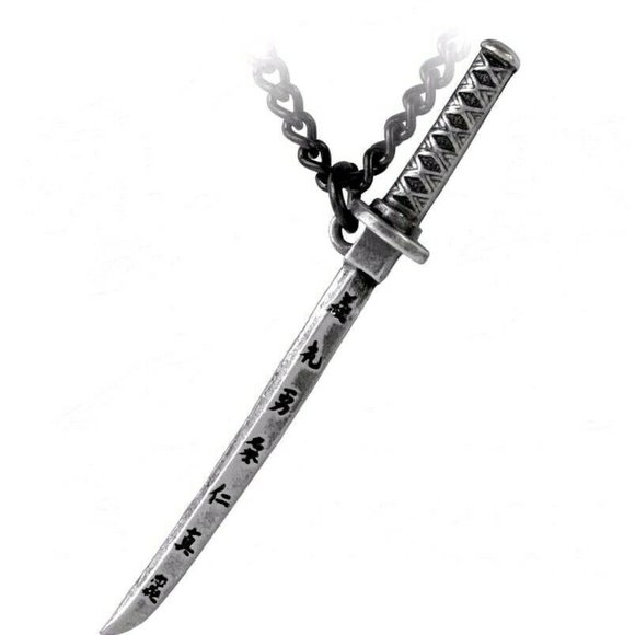 LAST CHANCE!! Alchemy Gothic Bushido Single Earring Japanese Katana Sword E357 - Picture 1 of 3